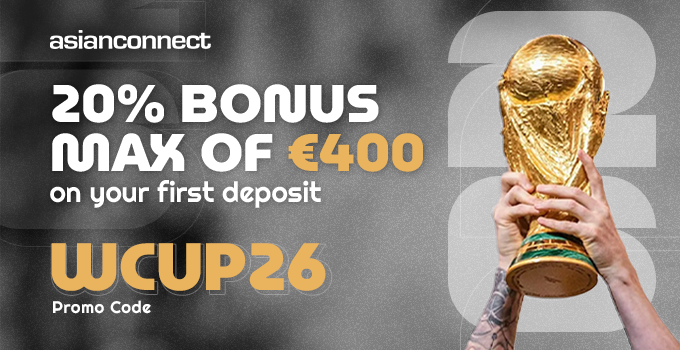 AsianConnect88 | 20% bonus max of €400 on your first deposit | PROMO CODE: ACSTART400